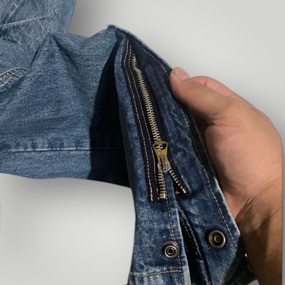 Vintage Armani Jeans 36 Carpenter Cargo Pants Zip Hem Gorpcore Archive Simint View 6